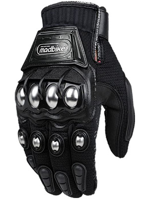 The ILM Motorcycle Steel Knuckle Gloves