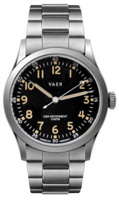 Vaer C3 Korean Field USA Quartz Movement 36mm Watch